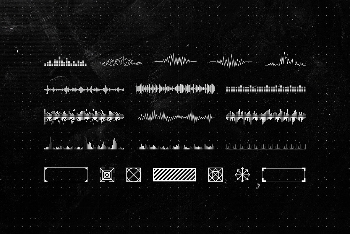 Retro Futuristic Shapes Collection 11