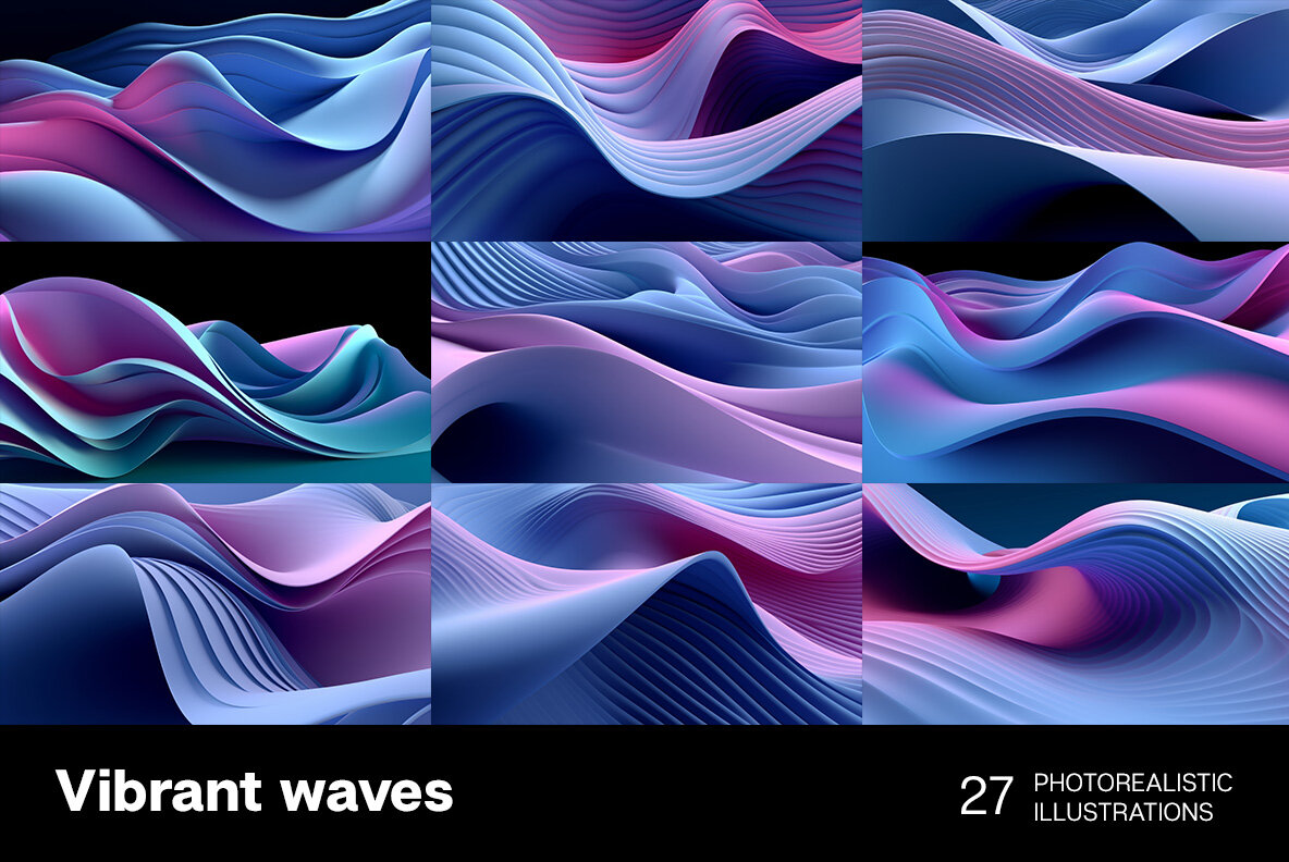 Vibrant waves 4