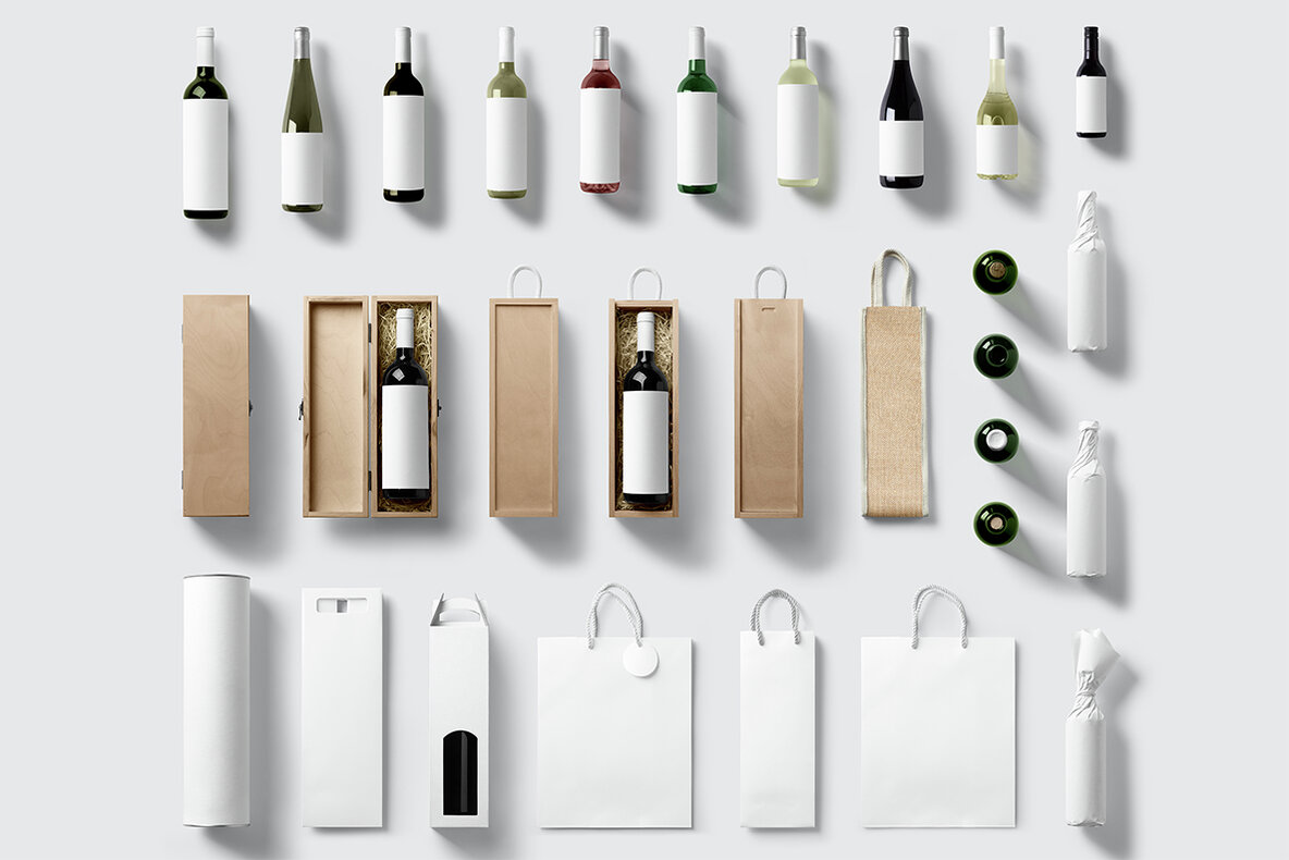 Wine Mockups   Scene Creator 4