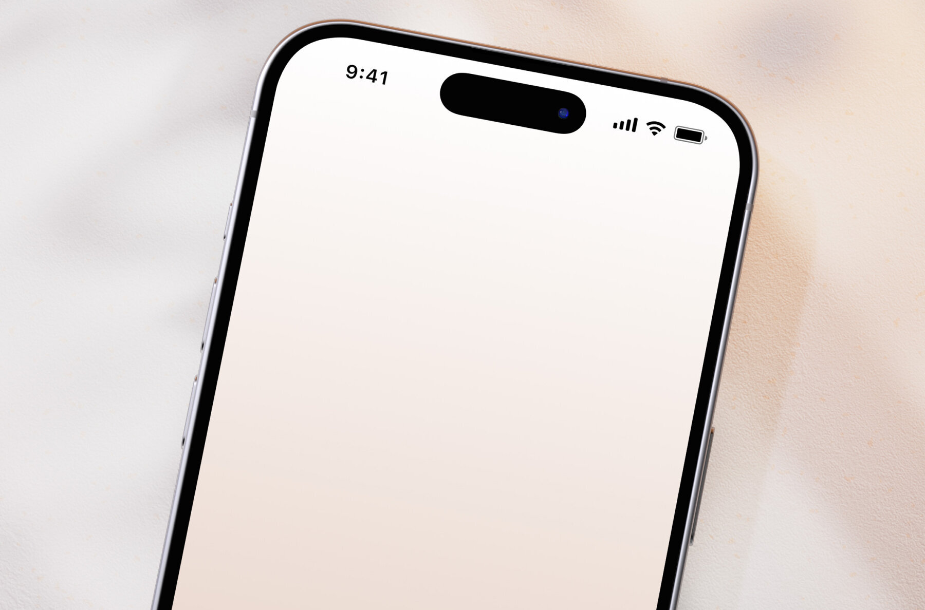 iPhone 14 Pro mockup scene with daylight shadow 2
