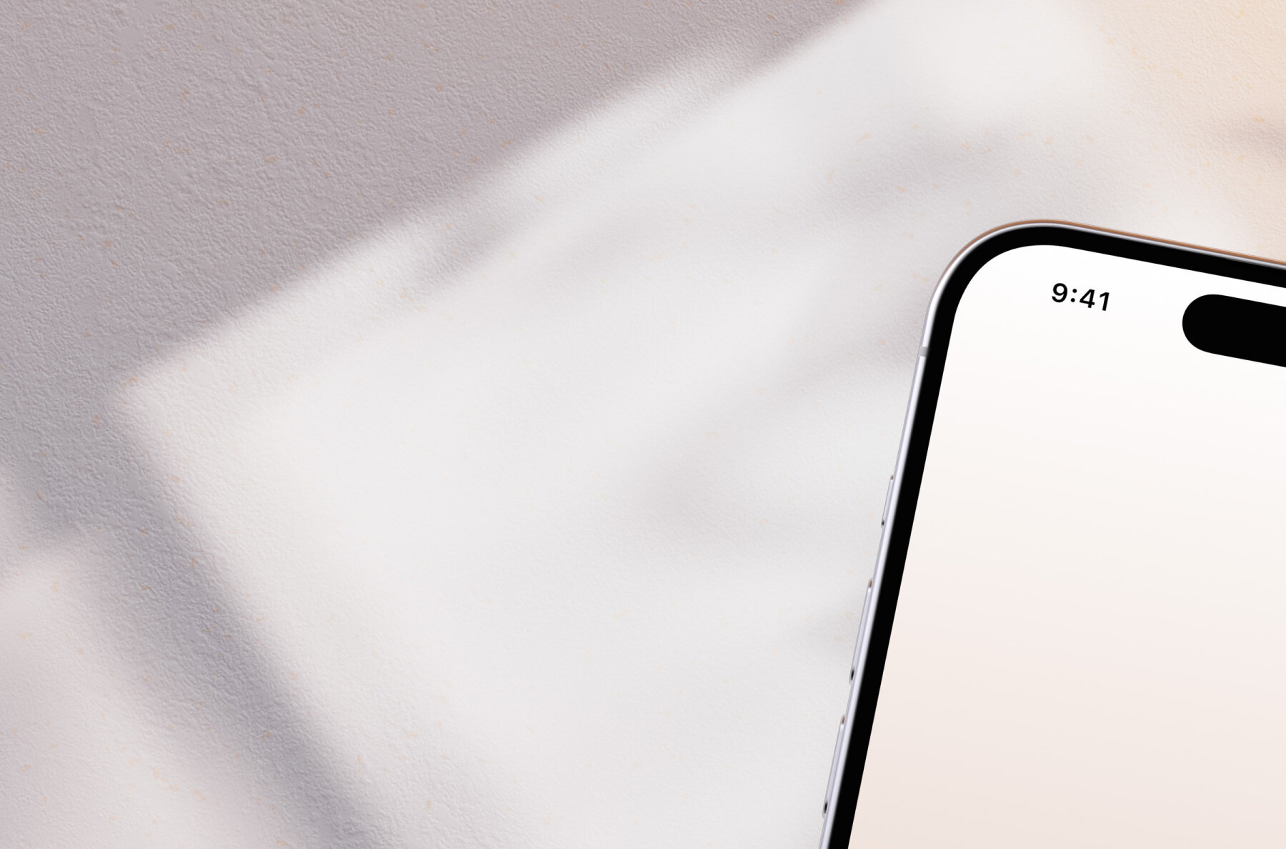 iPhone 14 Pro mockup scene with daylight shadow 5