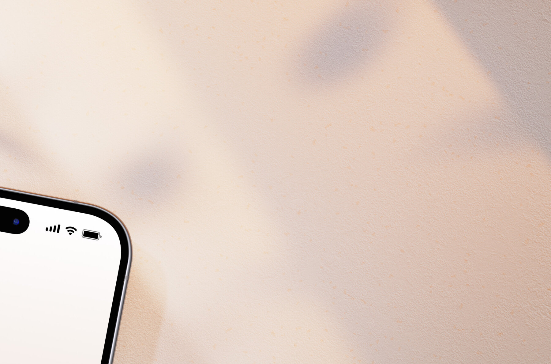 iPhone 14 Pro mockup scene with daylight shadow 6