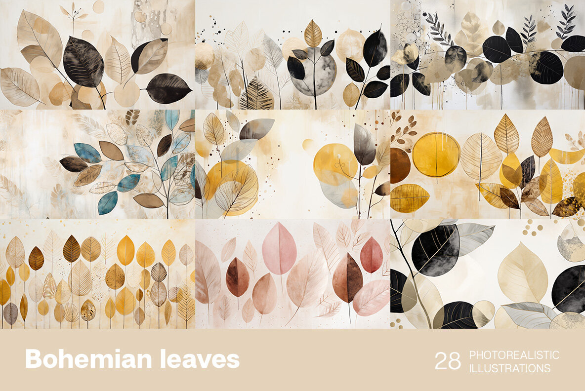 Bohemian leaves 3