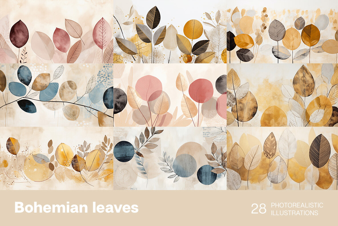 Bohemian leaves 4