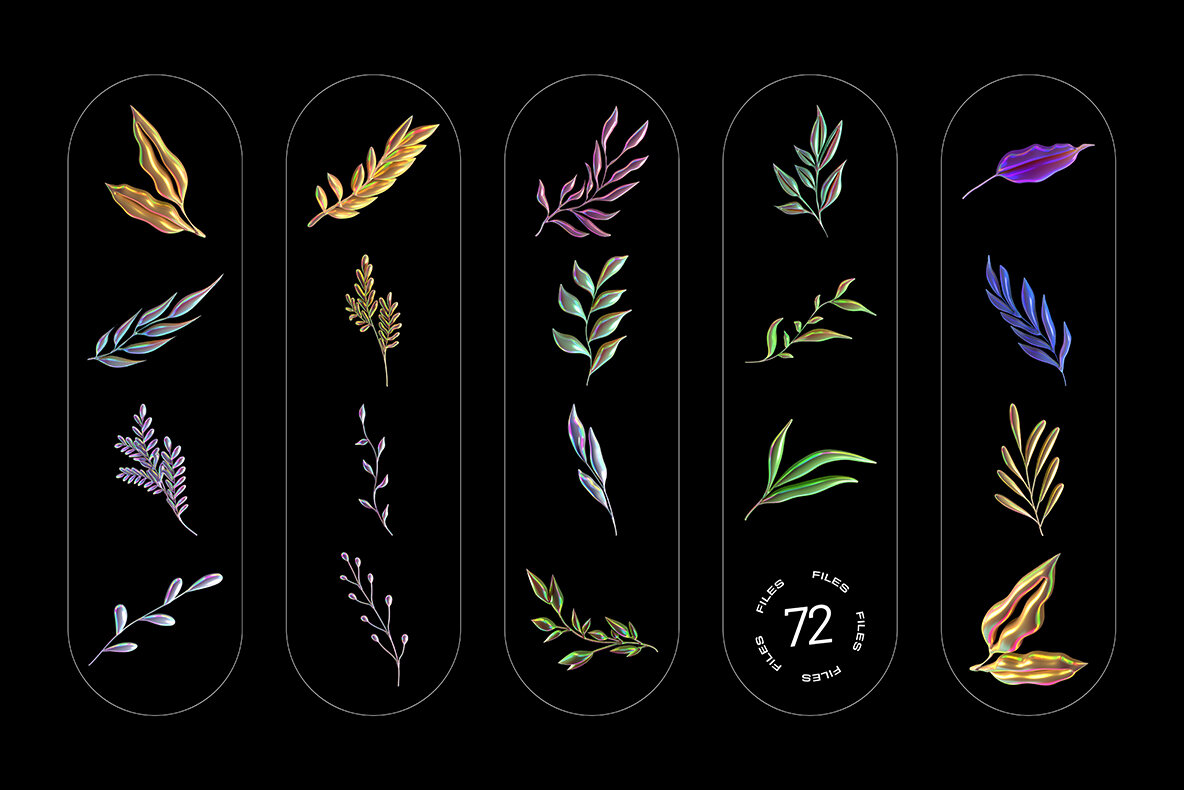 3D Garden Glow Illustrations 5