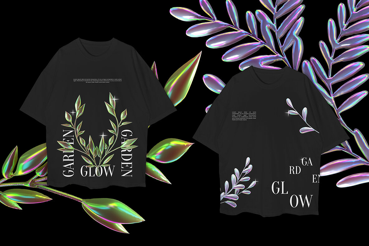 3D Garden Glow Illustrations 8