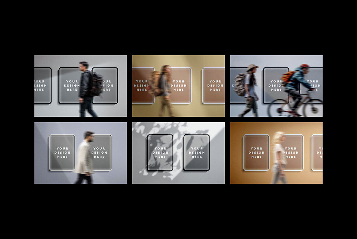 Lightbox Poster Mockup Set 5