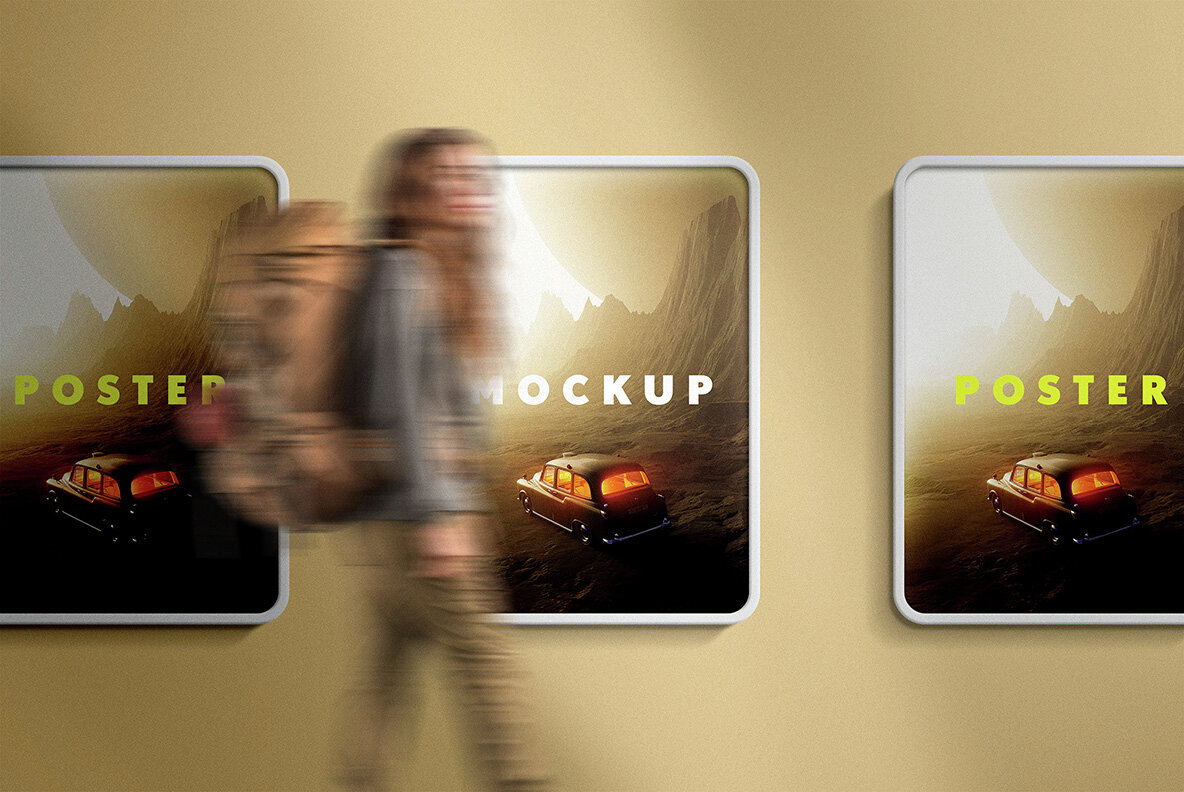 Lightbox Poster Mockup Set 10