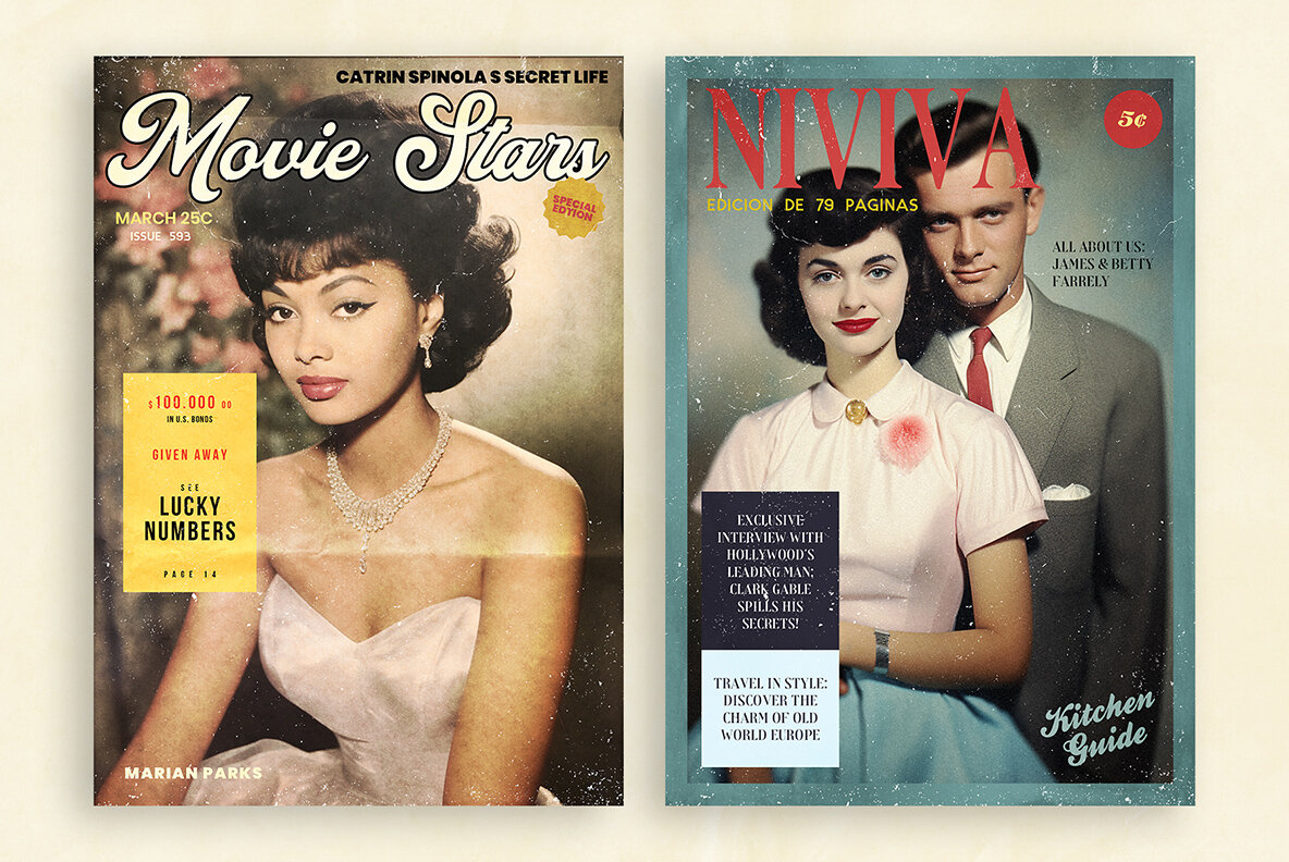 50s Magazine Cover Templates 7