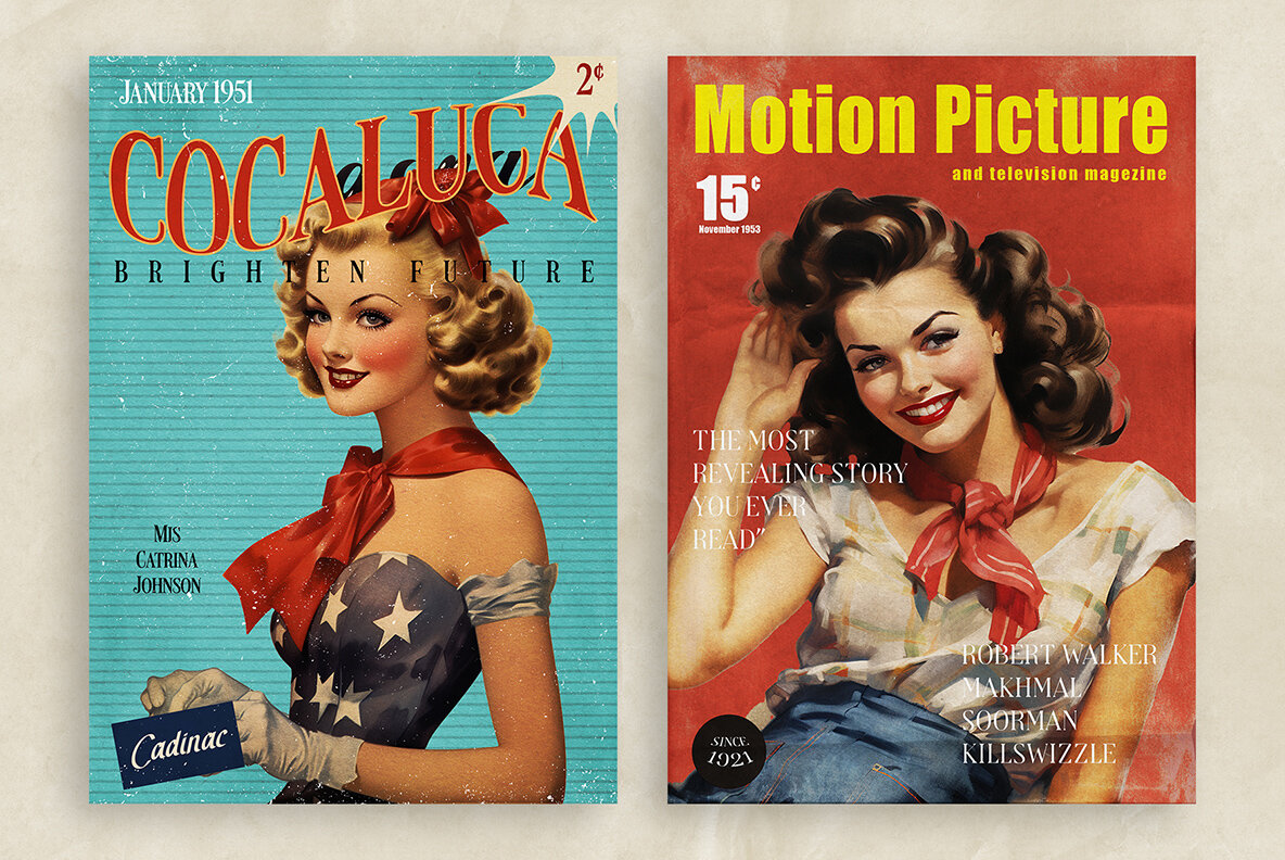 50s Magazine Cover Templates 11