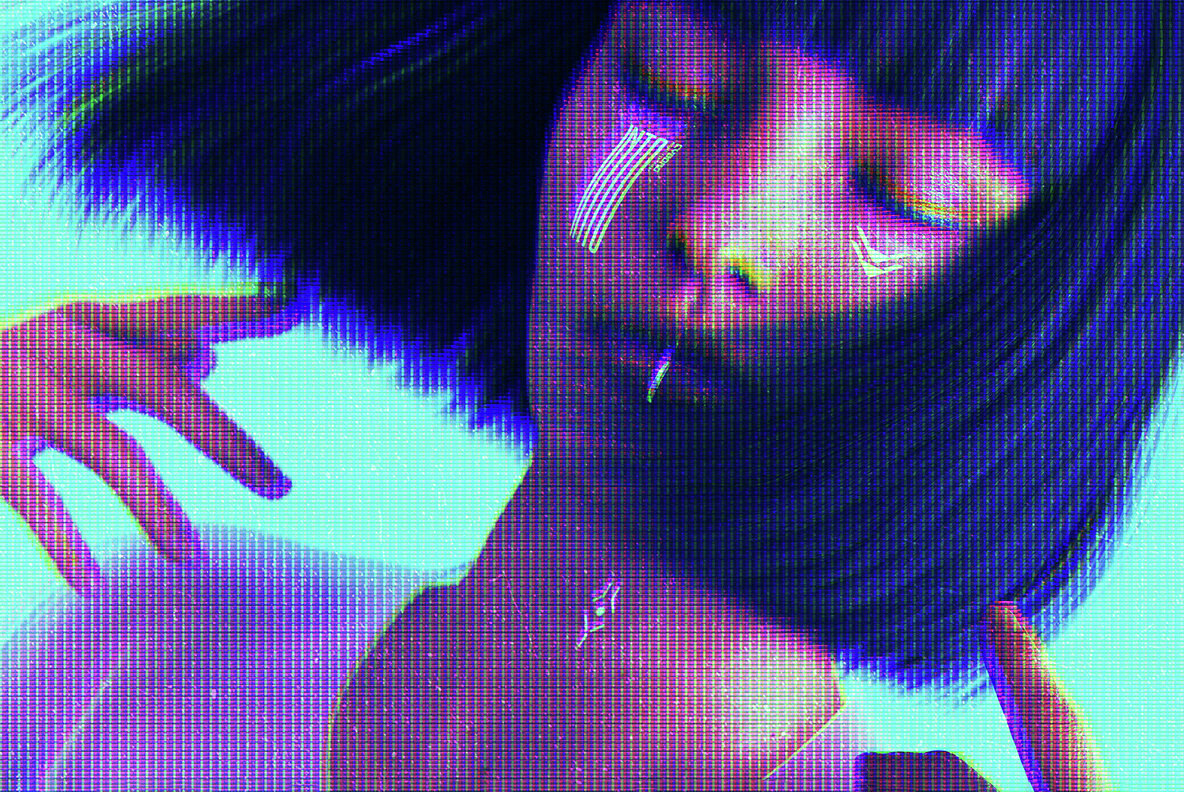 Vintage CRT Monitor Photo Effect 2