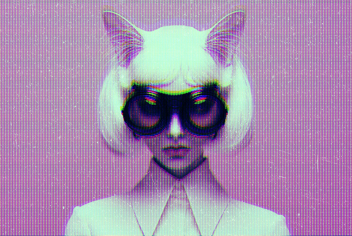 Vintage CRT Monitor Photo Effect 4