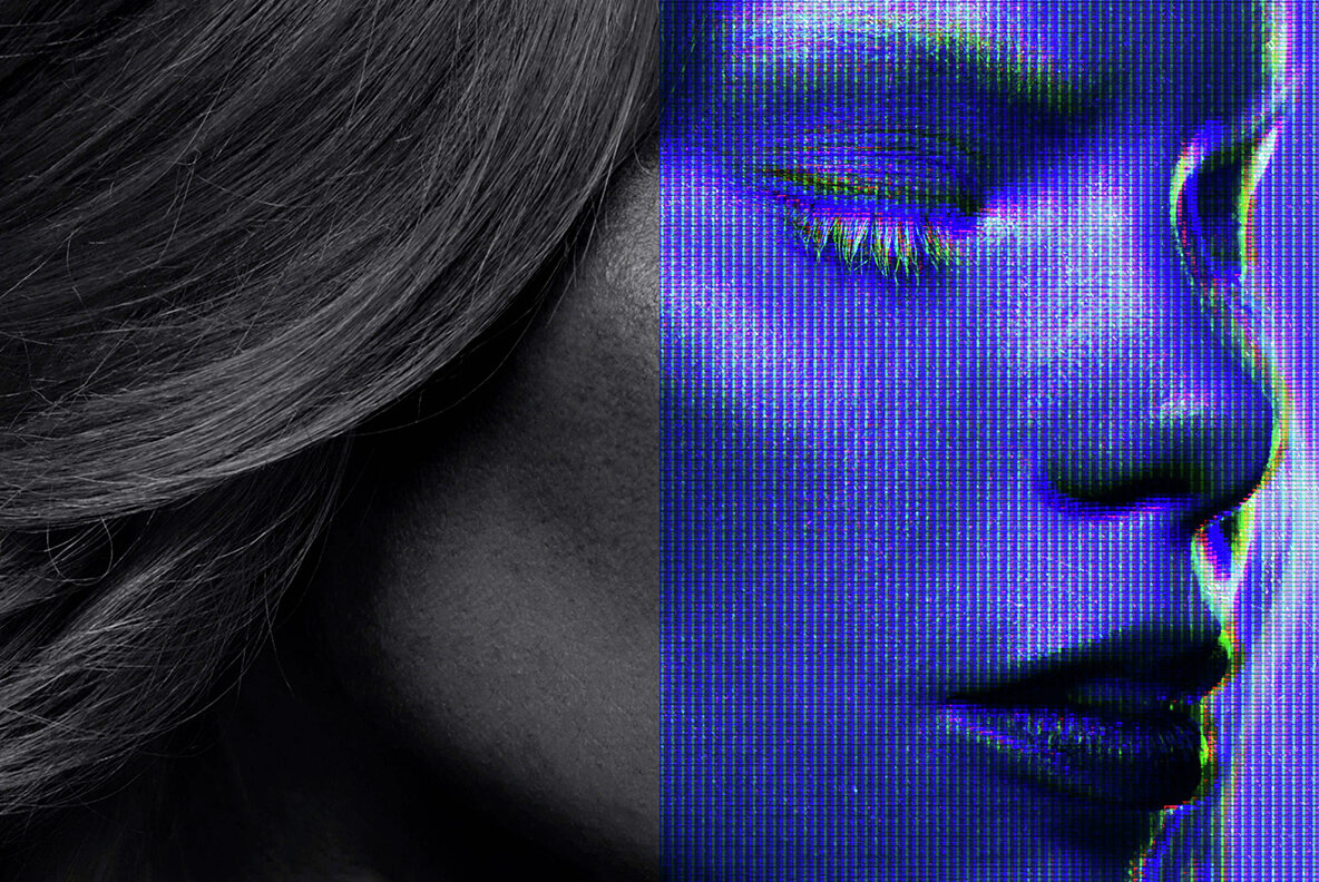 Vintage CRT Monitor Photo Effect 8