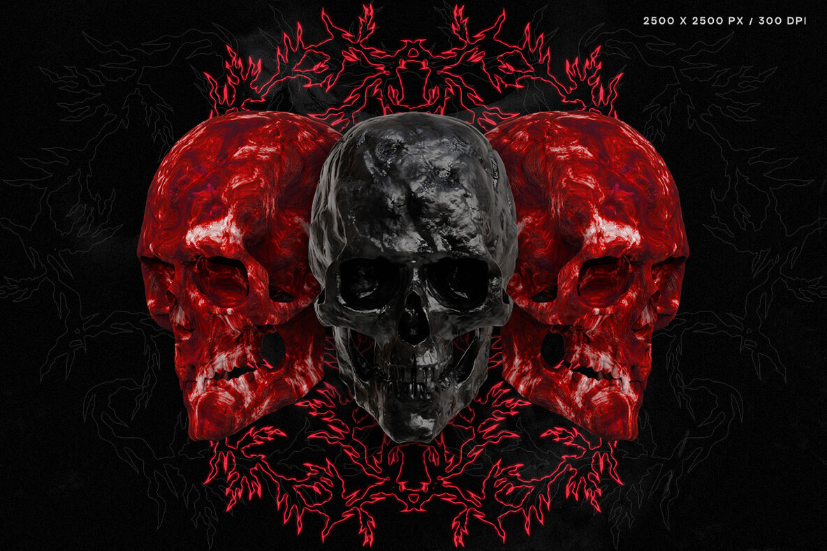 Skull Renders   35 3D Renders 2