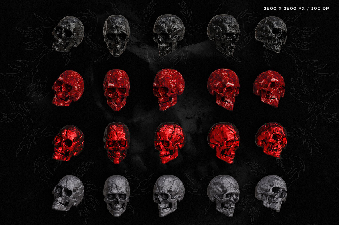 Skull Renders   35 3D Renders 4