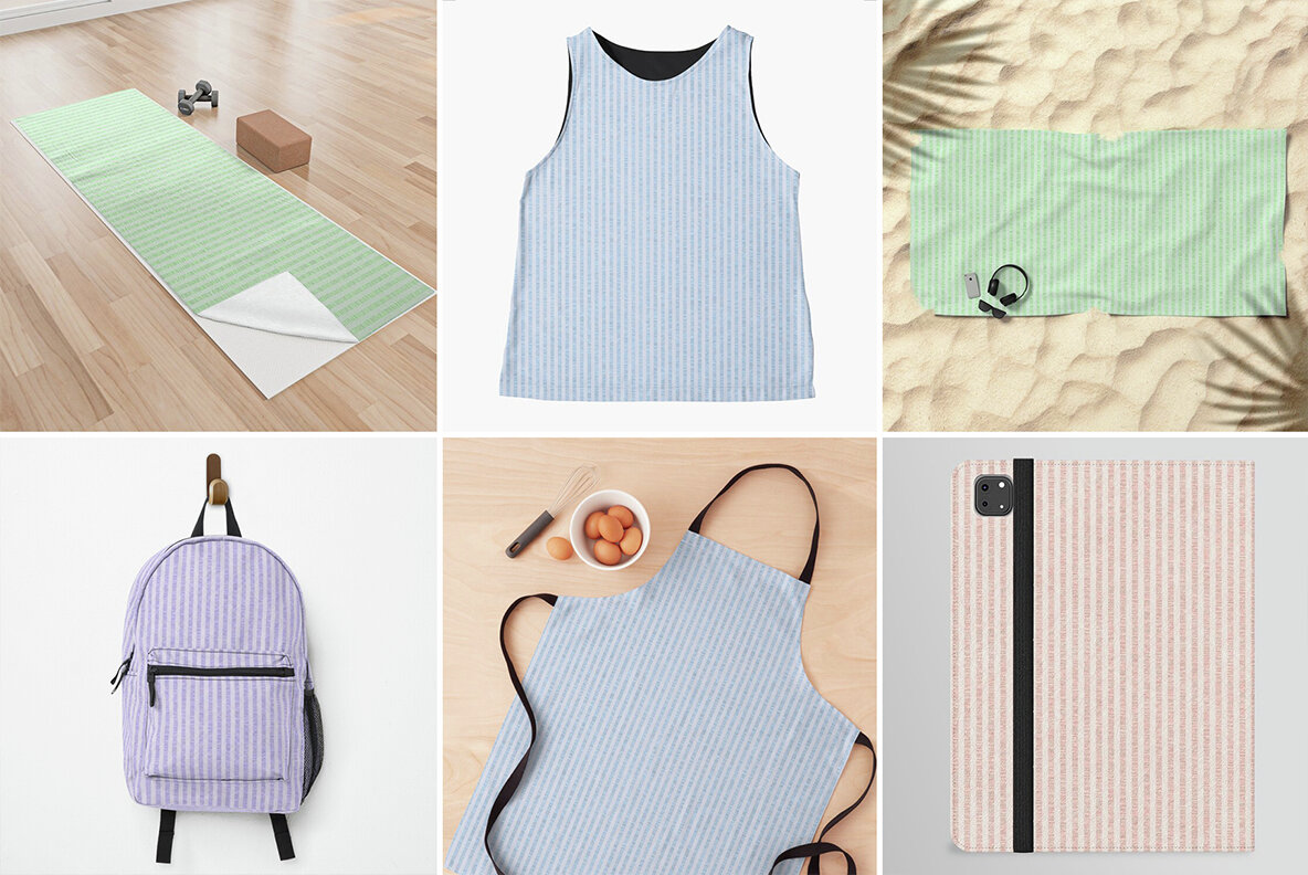 10 Seersucker Background Textures 7