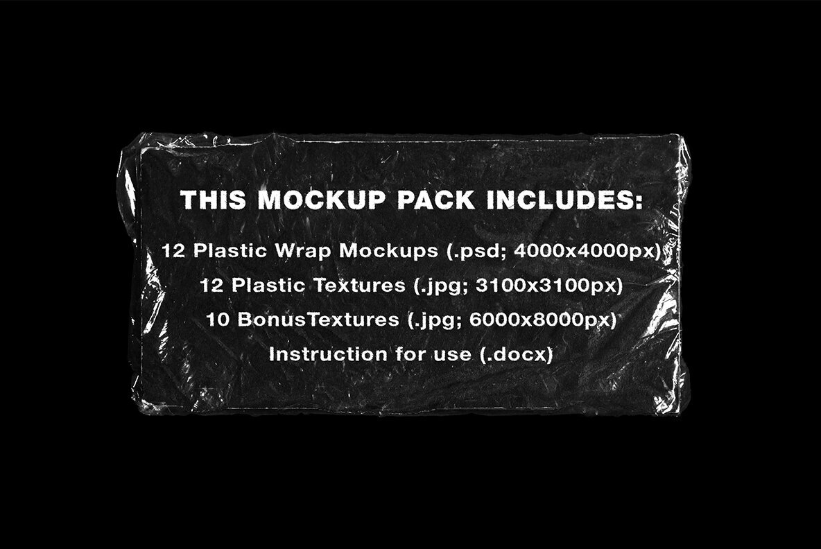 Plastic Wrap Mockup Pack 3