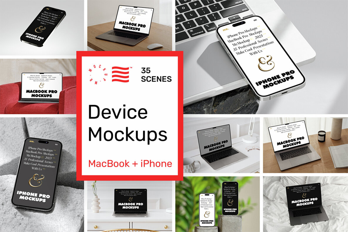 Device Mockups   MacBook   iPhone 1