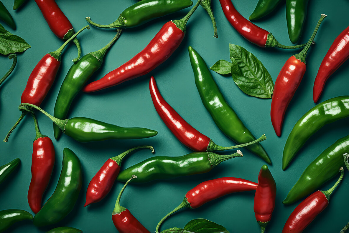 Chili pepper patterns 6
