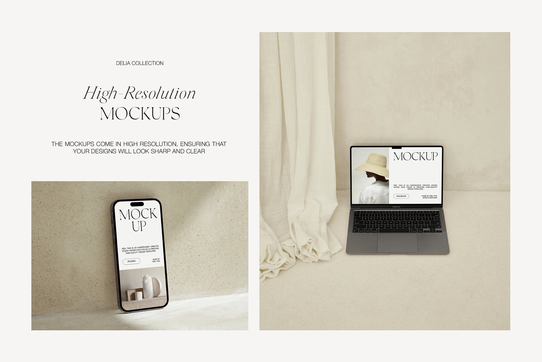 iPhone 14 Pro  MacBook Air  Book Cover Mockups 6