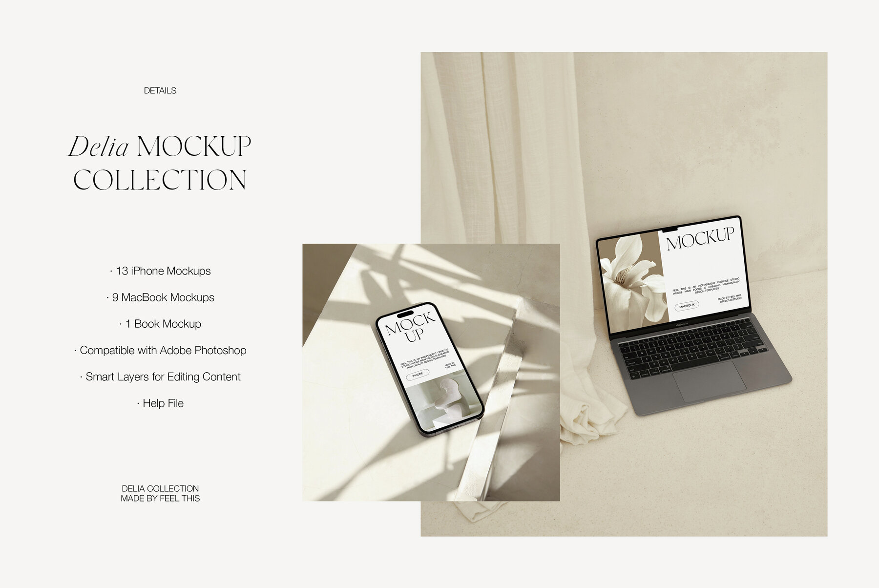 iPhone 14 Pro  MacBook Air  Book Cover Mockups 8