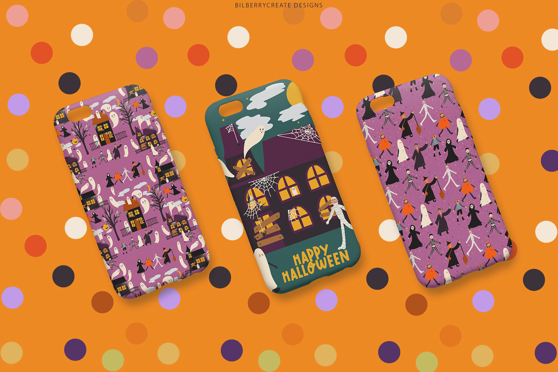 Halloween night clip art set 5