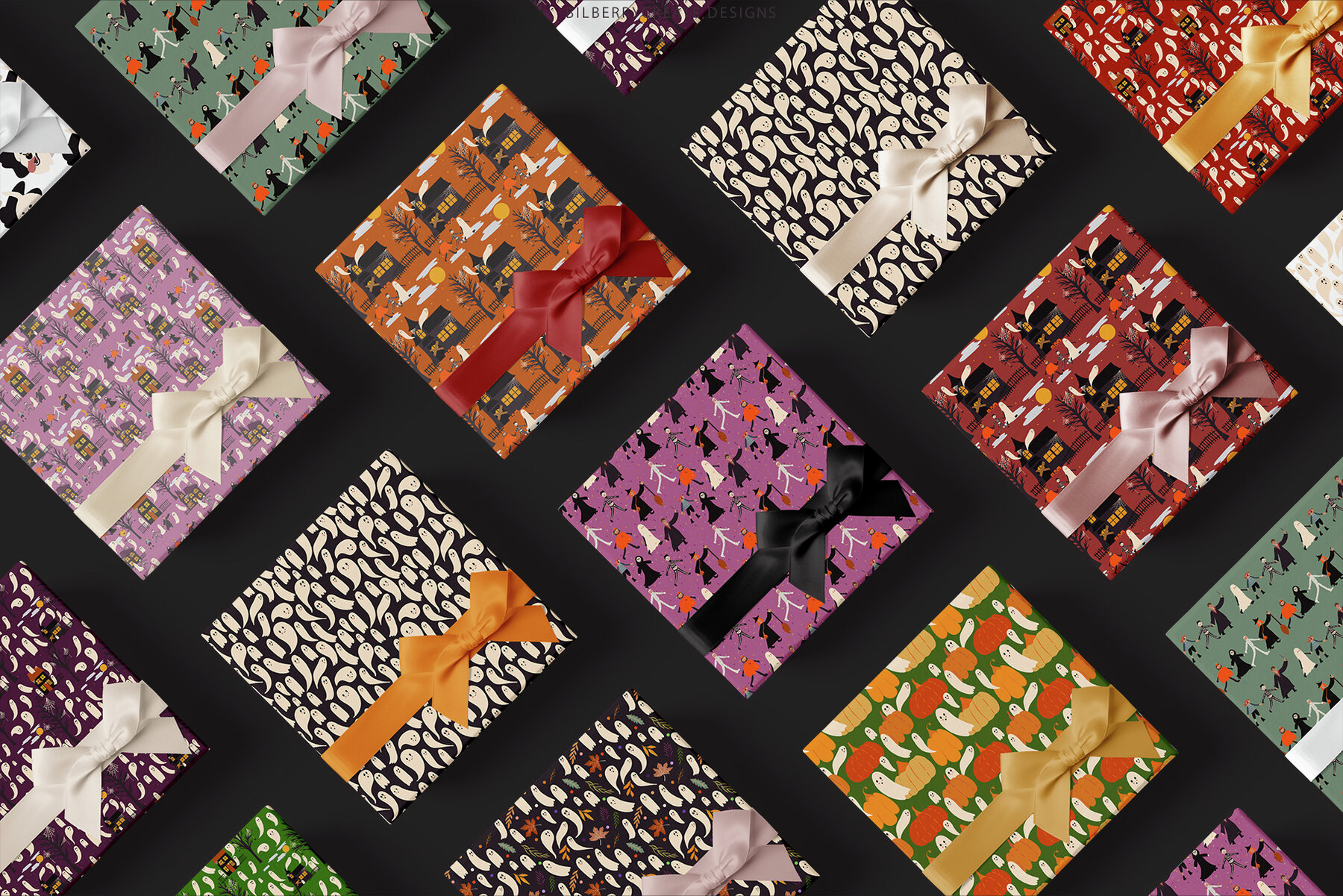 Halloween night clip art set 16