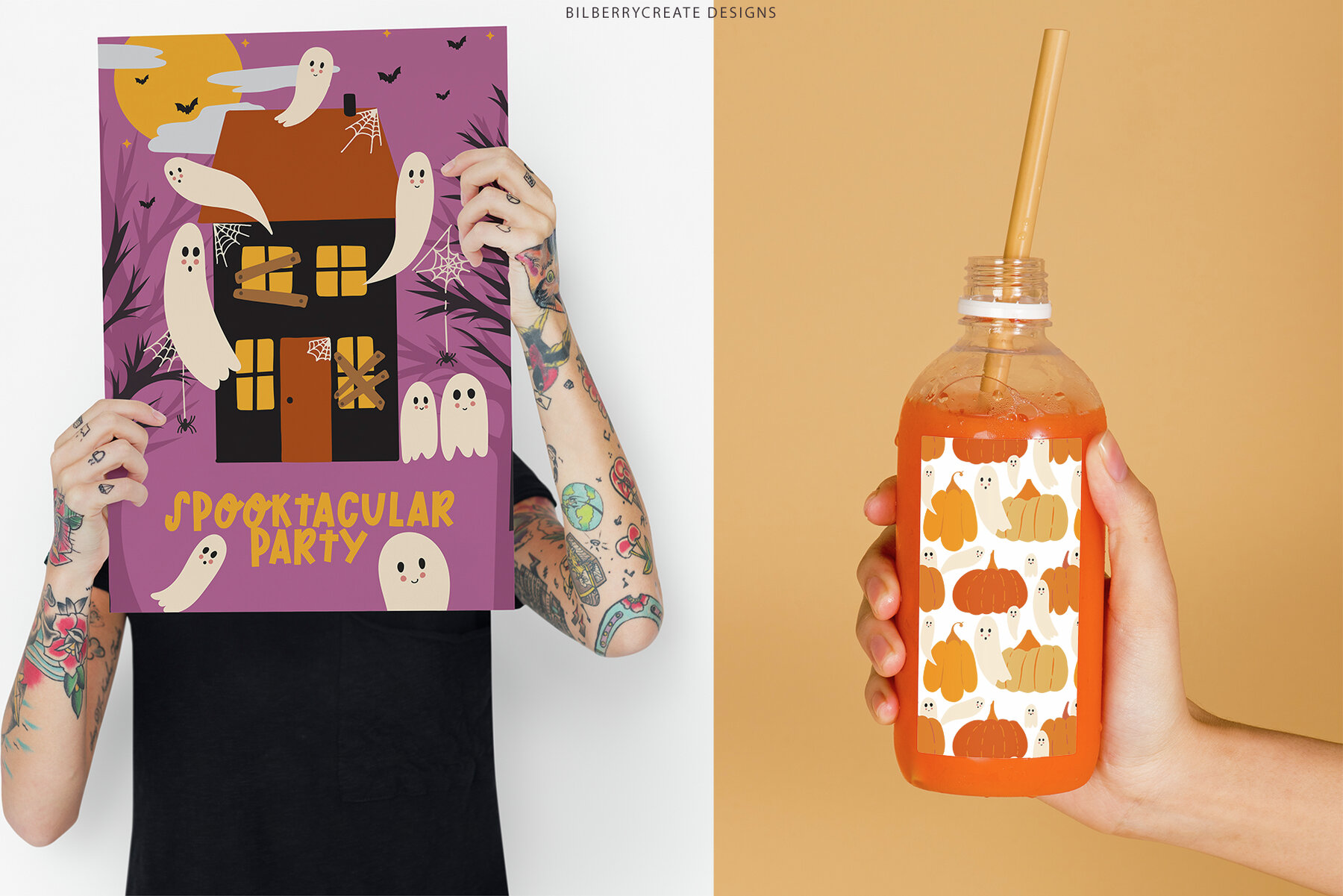 Halloween night clip art set 19