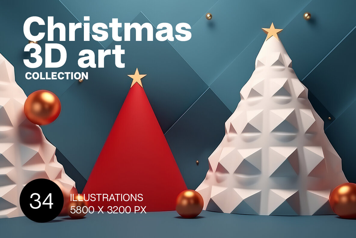 Christmas 3D art 1