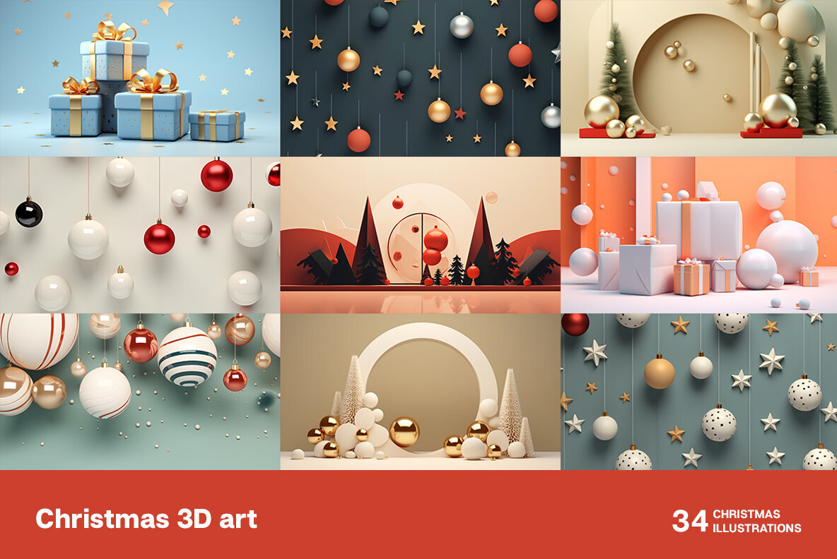 Christmas 3D art 2