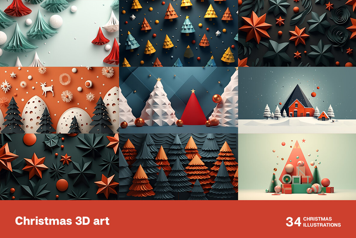Christmas 3D art 4