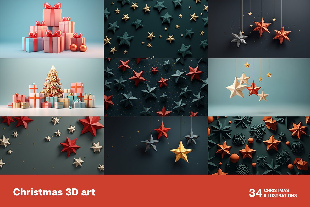 Christmas 3D art 5