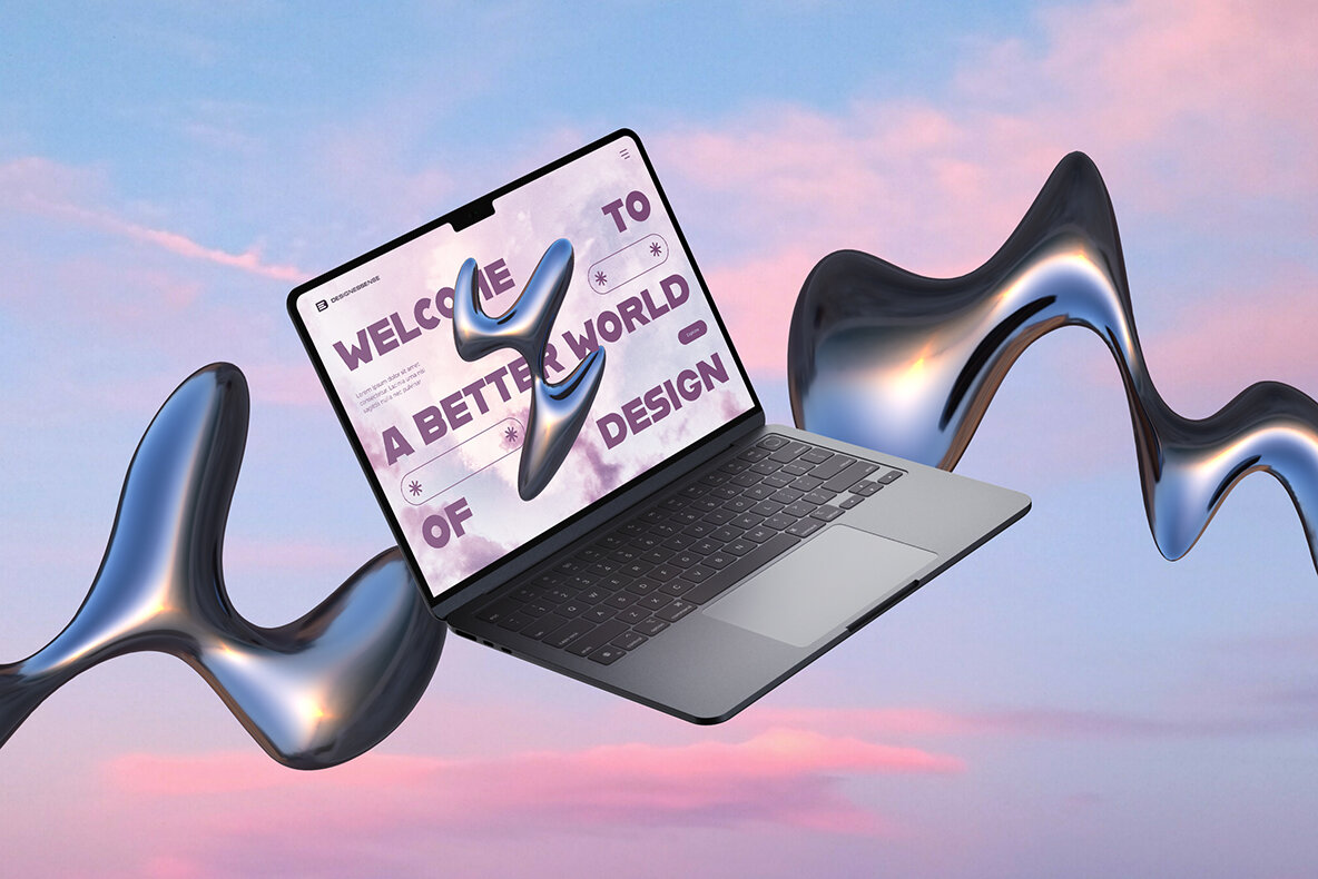 3D Liquid Metal Shapes Collection 6