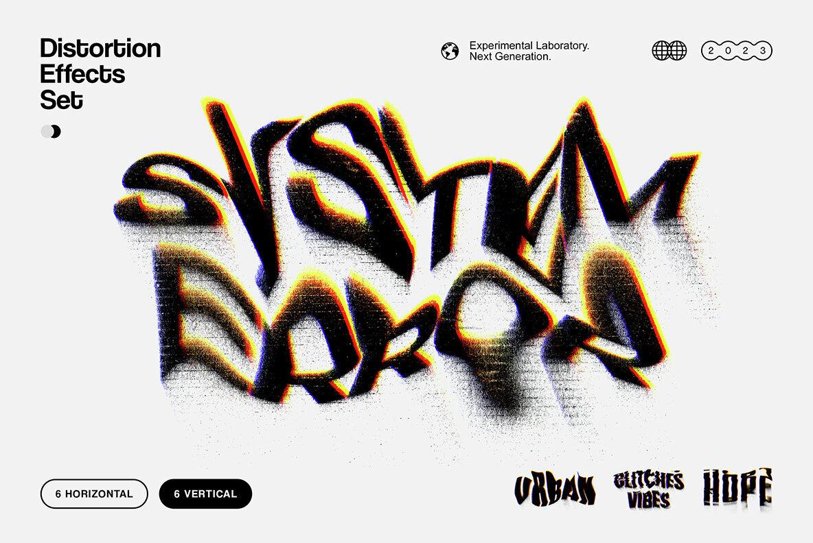 Distortion Text Effects Collection 1
