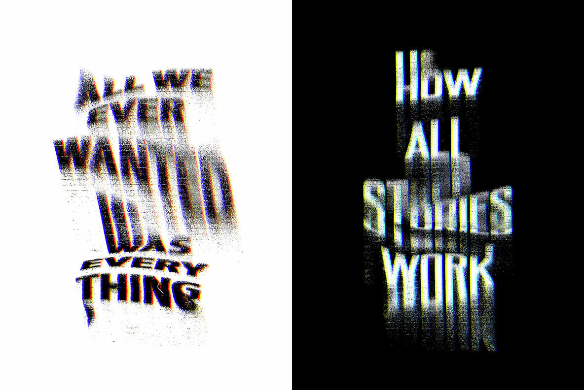 Distortion Text Effects Collection 3