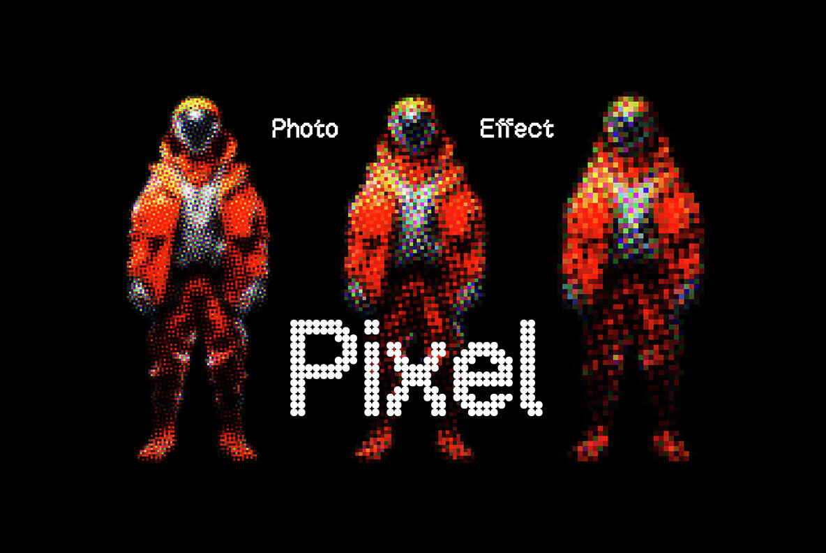 Colorful Pixels Photo Effect 1