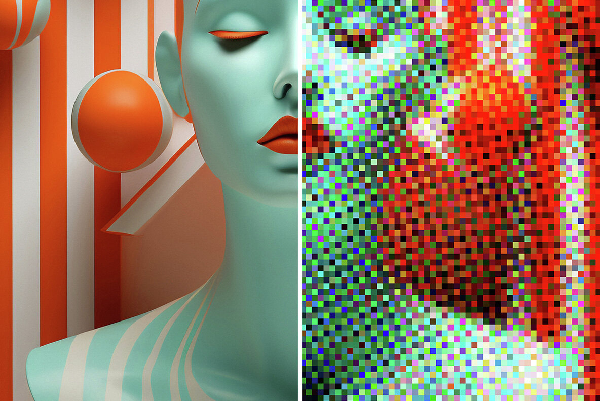 Colorful Pixels Photo Effect 6