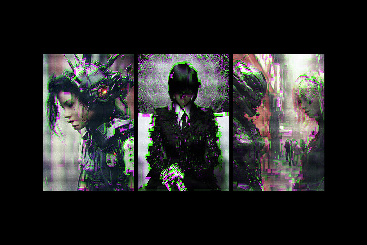 Cyber Psychosis Distortion Photo Effect 4