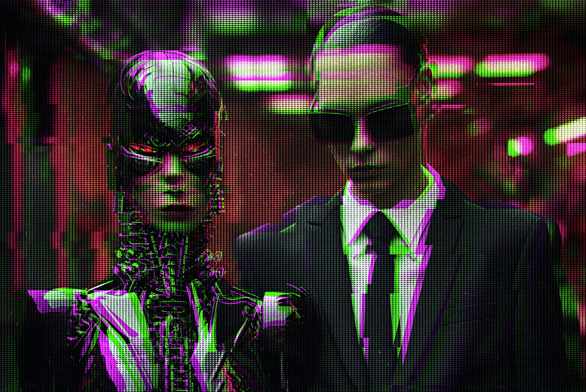 Cyber Psychosis Distortion Photo Effect 5