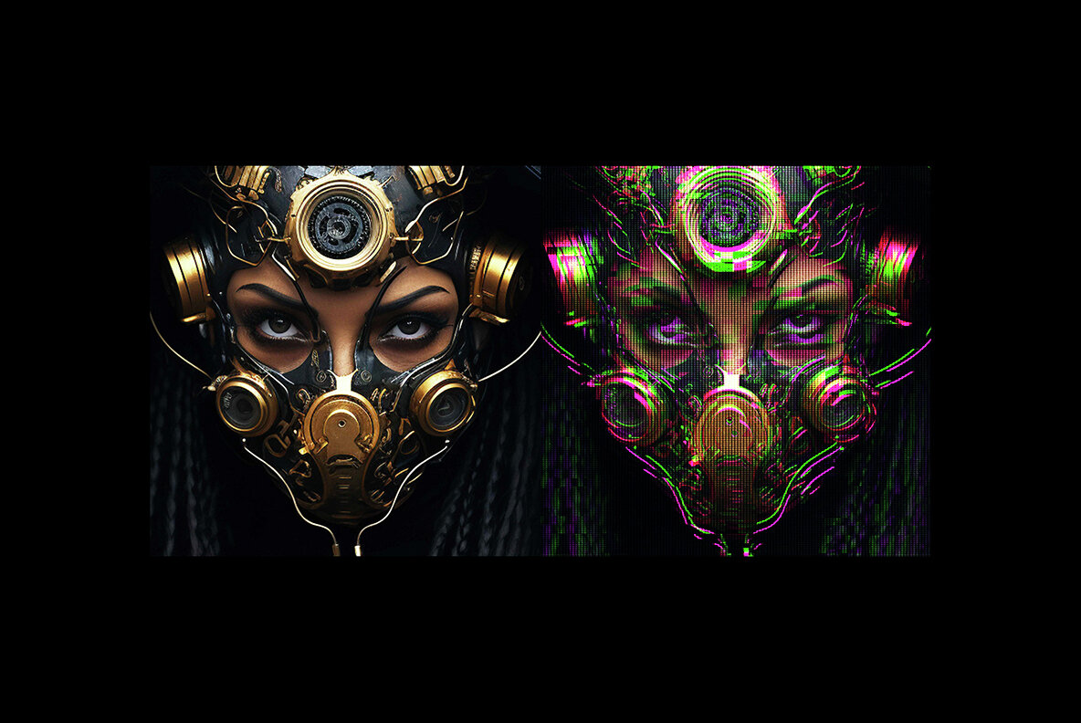 Cyber Psychosis Distortion Photo Effect 6