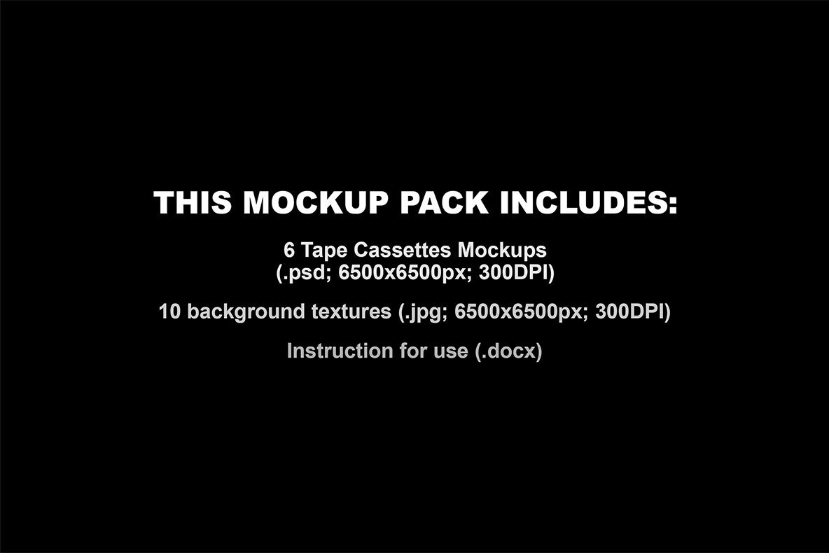 Old Compact Tape Cassette Cover Mockup 2