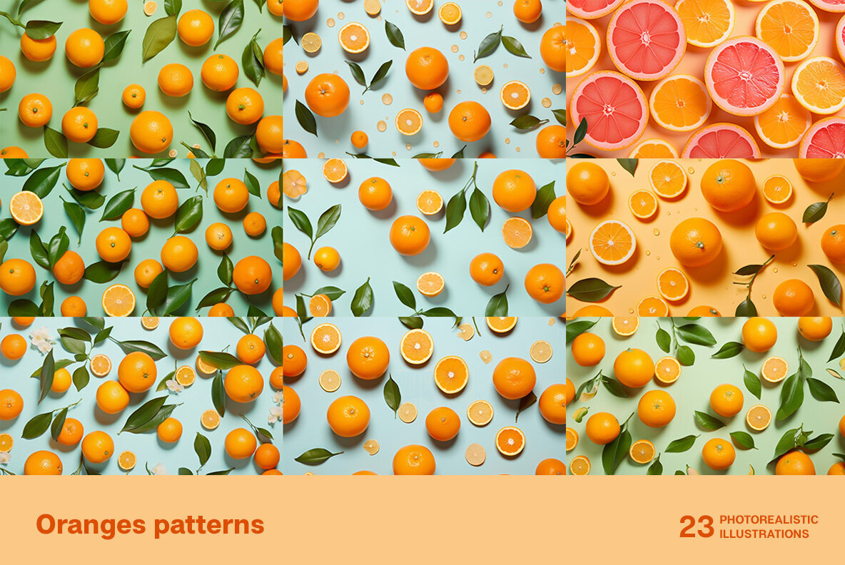 Oranges patterns 2