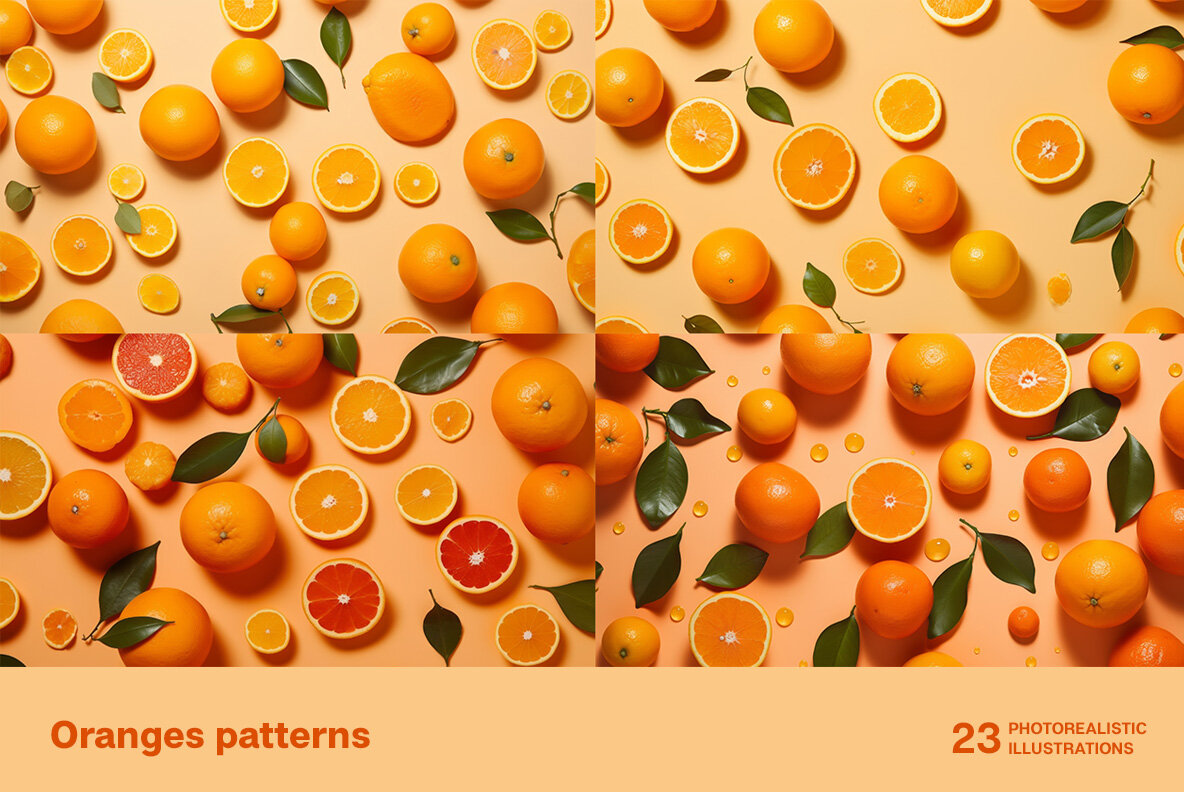 Oranges patterns 4