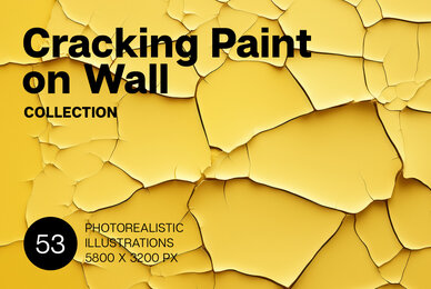 Cracking paint on wall