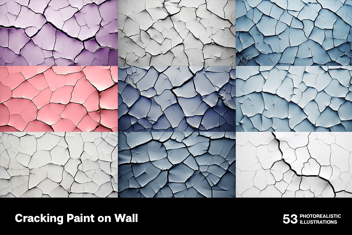 Cracking paint on wall 2