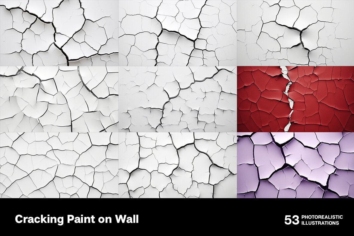 Cracking paint on wall 3