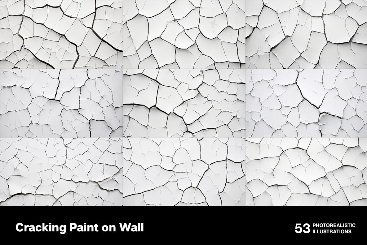 Cracking paint on wall 4