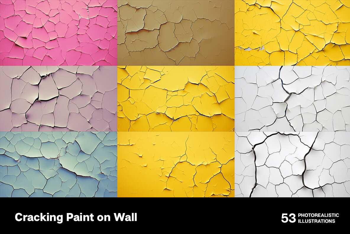 Cracking paint on wall 6