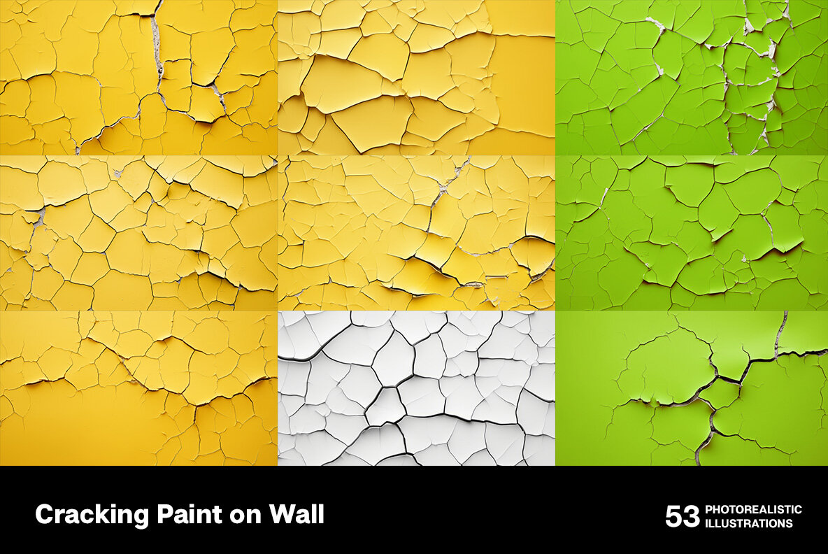 Cracking paint on wall 7