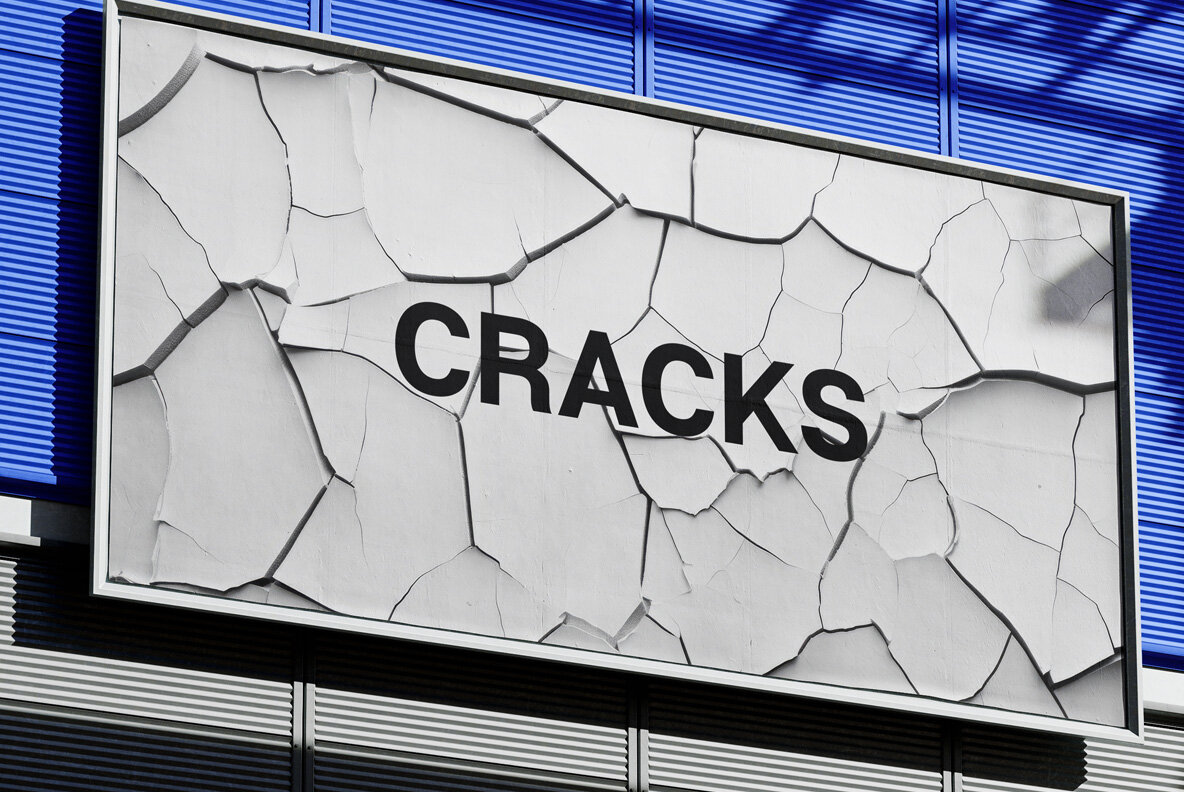 Cracking paint on wall 12